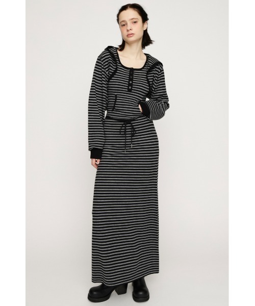 SLY(スライ)の「HENLY NECK TOPS ヘンリーネックトップス 春服(Tシャツ/カットソー・レディース・ブラック系その他2/レッド系その他/杢グレー・FREE)」の5枚目の写真