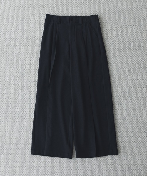 remer(リメール)の「【肌離れの良い麻調素材】シンセティックリネンドレープワイドパンツ / Synthetic Linen Drape Wide PT(スラックス・メンズ・グレイッシュベージュ/ブラック/チャコールグレー・SMALL/X-SMALL/LARGE/MEDIUM)」の19枚目の写真