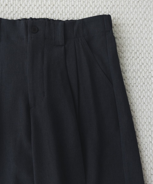 remer(リメール)の「【肌離れの良い麻調素材】シンセティックリネンドレープワイドパンツ / Synthetic Linen Drape Wide PT(スラックス・メンズ・グレイッシュベージュ/ブラック/チャコールグレー・SMALL/X-SMALL/LARGE/MEDIUM)」の20枚目の写真