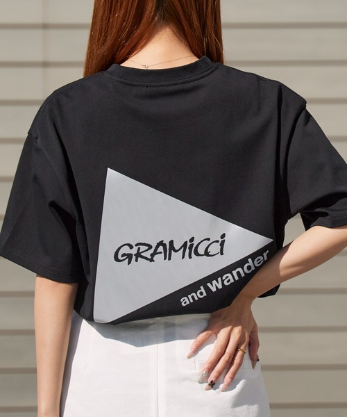 and wander（アンドワンダー）の「and wander/アンドワンダー×Gramicci/グラミチ backprint S/S tee Coolmax コラボレーションロゴTシャツ 2026年春夏（Tシャツ/カットソー・メンズ・ブラック/ホワイト・M/L/XL）」の15枚目の写真