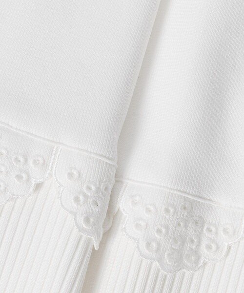 LOULOU WILLOUGHBY（ルルウィルビー）の「【LOULOU WILLOUGHBY】パンチングスカラスカート（スカート・レディース・ブラック/オフホワイト・2）」の10枚目の写真