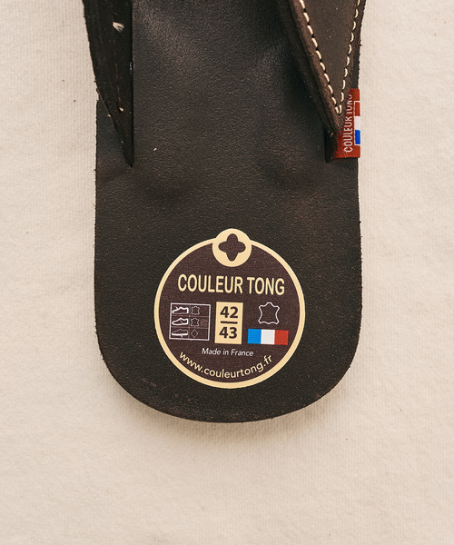 417 EDIFICE（フォーワンセブンエディフィス）の「【COULEUR TONG】 SPERONE サンダル（サンダル・メンズ・ブラック/ブラウン/ベージュ・40/42/44）」の10枚目の写真