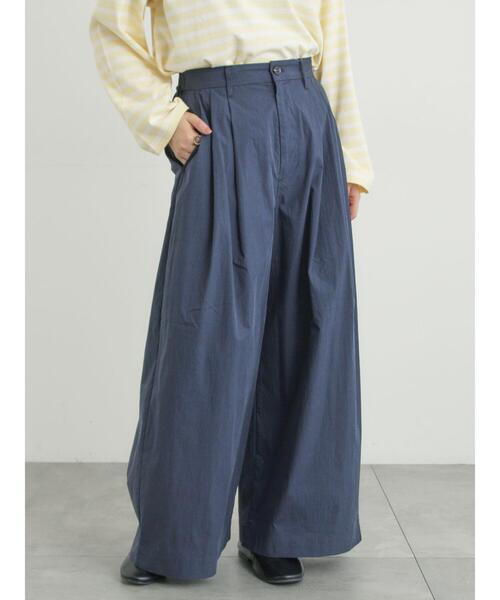 Samansa Mos2(サマンサ モスモス)の「綿ナイロンワイドパンツ(その他パンツ・レディース・ベージュ/カーキ/ネイビー・M/L)」の19枚目の写真