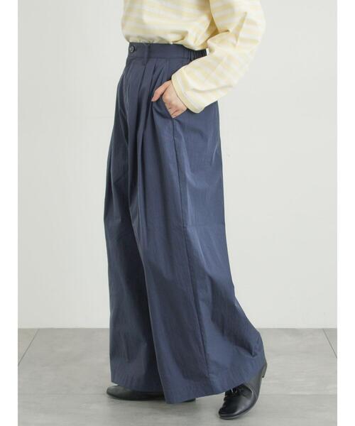 Samansa Mos2(サマンサ モスモス)の「綿ナイロンワイドパンツ(その他パンツ・レディース・ベージュ/カーキ/ネイビー・M/L)」の20枚目の写真