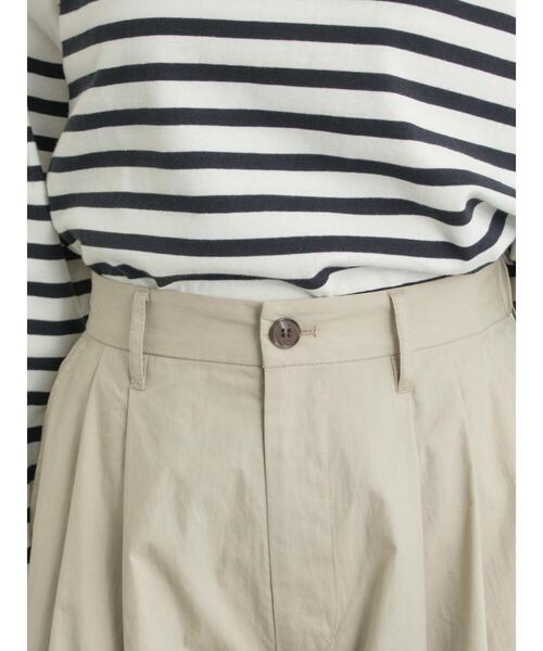 Samansa Mos2(サマンサ モスモス)の「綿ナイロンワイドパンツ(その他パンツ・レディース・ベージュ/カーキ/ネイビー・M/L)」の5枚目の写真