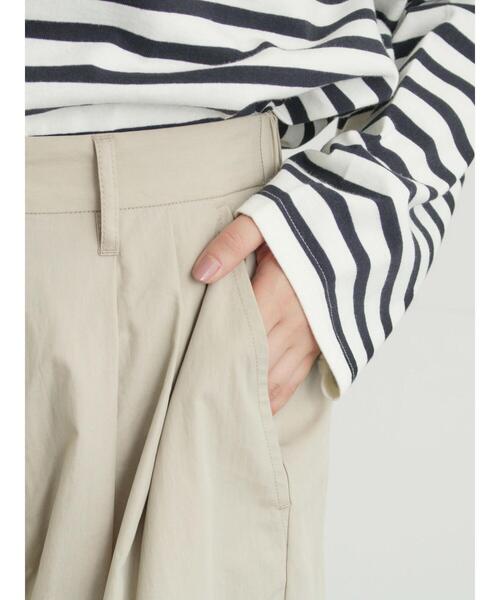 Samansa Mos2(サマンサ モスモス)の「綿ナイロンワイドパンツ(その他パンツ・レディース・ベージュ/カーキ/ネイビー・M/L)」の6枚目の写真