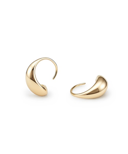Lyvi(ライビィ)の「Melt Curve Hoop Pierce / 金属アレルギー対応(ピアス(両耳用)・レディース・シルバー/ゴールド・FREE)」の2枚目の写真
