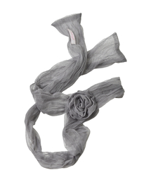 HETIT（ヘティ）の「リンクルローズスカーフ（グレー）（バンダナ/スカーフ）」