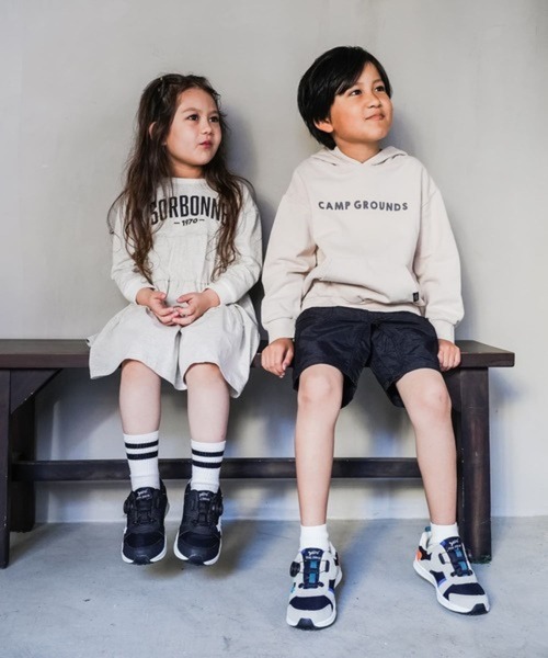 DIAL DRIVE（ダイヤルドライブ）の「ダイヤルドライブ FUSION（スニーカー・キッズ・ブラック/ベージュ・18cm/23cm/22cm/21cm/20cm/19cm）」の4枚目の写真