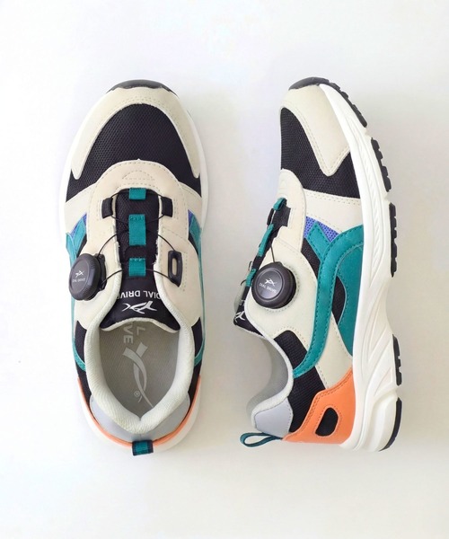 DIAL DRIVE（ダイヤルドライブ）の「ダイヤルドライブ FUSION（スニーカー・キッズ・ブラック/ベージュ・18cm/23cm/22cm/21cm/20cm/19cm）」の8枚目の写真