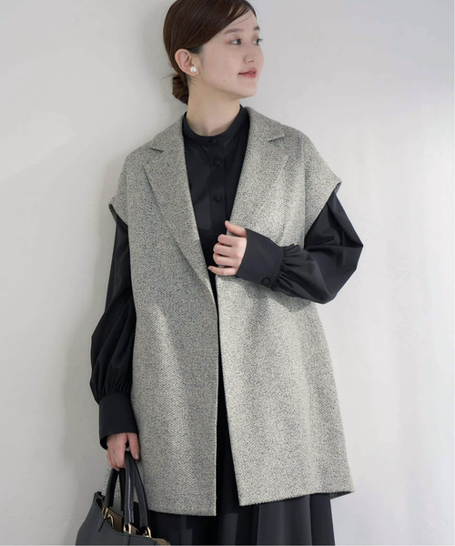 IENA（イエナ）の「《追加》&NAVYシアーボウタイブラウス（シャツ/ブラウス・レディース・ホワイト×ホワイト/ブラック・FREE）」の7枚目の写真