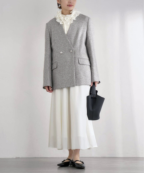 IENA（イエナ）の「《追加》&NAVYシアーボウタイブラウス（シャツ/ブラウス・レディース・ホワイト×ホワイト/ブラック・FREE）」の18枚目の写真