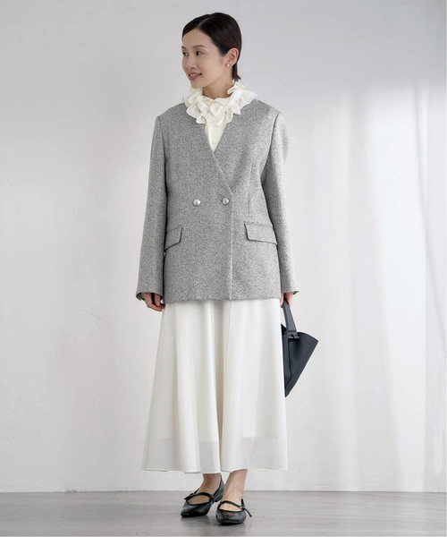 IENA（イエナ）の「《追加》&NAVYシアーボウタイブラウス（シャツ/ブラウス・レディース・ホワイト×ホワイト/ブラック・FREE）」の19枚目の写真