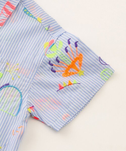 BIT'Z（ビッツ）の「遊園地刺繍シャツ（シャツ/ブラウス・キッズ・ミント/ブルー/オレンジ・100/120/110/95/90/80）」の13枚目の写真