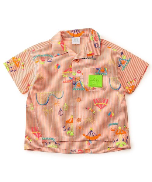 BIT'Z（ビッツ）の「遊園地刺繍シャツ（シャツ/ブラウス・キッズ・ミント/ブルー/オレンジ・100/120/110/95/90/80）」の10枚目の写真