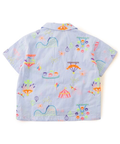 BIT'Z（ビッツ）の「遊園地刺繍シャツ（シャツ/ブラウス・キッズ・ミント/ブルー/オレンジ・100/120/110/95/90/80）」の9枚目の写真