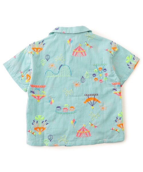 BIT'Z（ビッツ）の「遊園地刺繍シャツ（シャツ/ブラウス・キッズ・ミント/ブルー/オレンジ・100/120/110/95/90/80）」の8枚目の写真