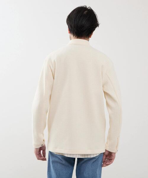 MEN'S MELROSE(メンズメルローズ)の「クォーターゲージ スタンドカラーカーディガン(カーディガン/ボレロ・メンズ・ホワイト/ネイビー・3/4)」の15枚目の写真