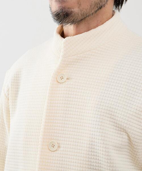 MEN'S MELROSE(メンズメルローズ)の「クォーターゲージ スタンドカラーカーディガン(カーディガン/ボレロ・メンズ・ホワイト/ネイビー・3/4)」の17枚目の写真