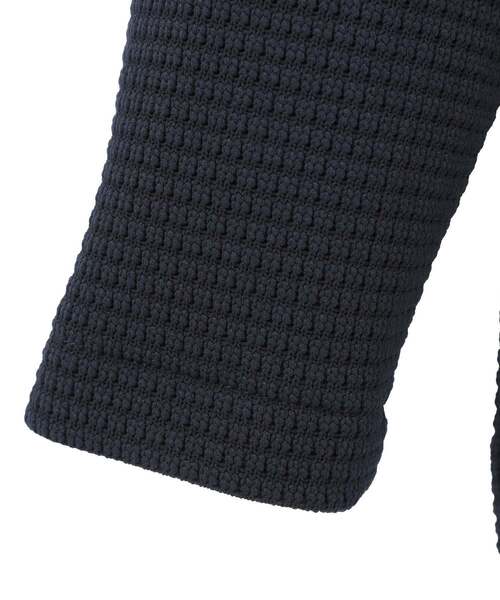 MEN'S MELROSE(メンズメルローズ)の「クォーターゲージ スタンドカラーカーディガン(カーディガン/ボレロ・メンズ・ホワイト/ネイビー・3/4)」の9枚目の写真