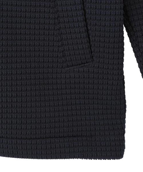MEN'S MELROSE(メンズメルローズ)の「クォーターゲージ スタンドカラーカーディガン(カーディガン/ボレロ・メンズ・ホワイト/ネイビー・3/4)」の10枚目の写真