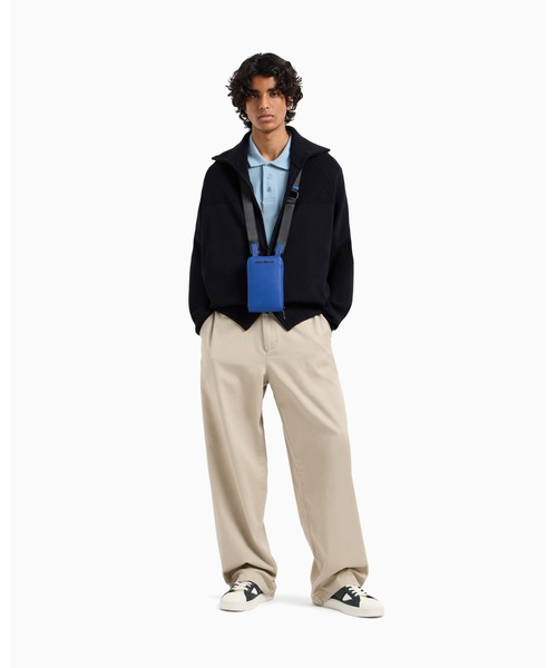 ARMANI EXCHANGE（アルマーニエクスチェンジ）の「【A|X アルマーニ エクスチェンジ】ジップアップモックネックニットカーディガン（カーディガン/ボレロ・メンズ・ダークネイビー・X-SMALL/X-LARGE/MEDIUM/XX-LARGE）」の4枚目の写真
