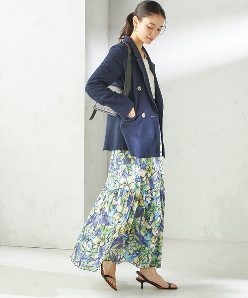 SHIPS（シップス）の「〈手洗い可能〉DEVEAUX 綿 プリント スカート（スカート・レディース・ブルー・ONE SIZE）」の22枚目の写真