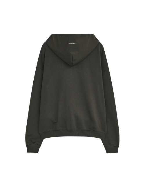 DEFGARMENTS（デフグラメンツ）の「LIZARD DOODLE HOOD ZIP UP [CHARCOAL]（パーカー・レディース・その他・SMALL/LARGE）」の2枚目の写真