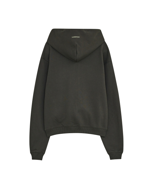 DEFGARMENTS（デフグラメンツ）の「LIZARD DOODLE HOOD ZIP UP [CHARCOAL]（パーカー・レディース・その他・SMALL/LARGE）」の4枚目の写真