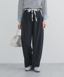 URBAN RESEARCH DOORS | ウエストリボンカットカーブパンツ(その他パンツ)