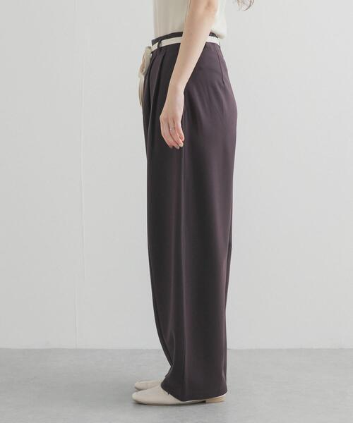 URBAN RESEARCH DOORS（アーバンリサーチドアーズ）の「ウエストリボンカットカーブパンツ（その他パンツ・レディース・ブラウン/ブラック・MEDIUM/SMALL）」の8枚目の写真