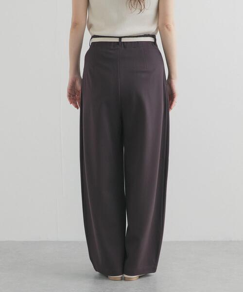 URBAN RESEARCH DOORS（アーバンリサーチドアーズ）の「ウエストリボンカットカーブパンツ（その他パンツ・レディース・ブラウン/ブラック・MEDIUM/SMALL）」の9枚目の写真
