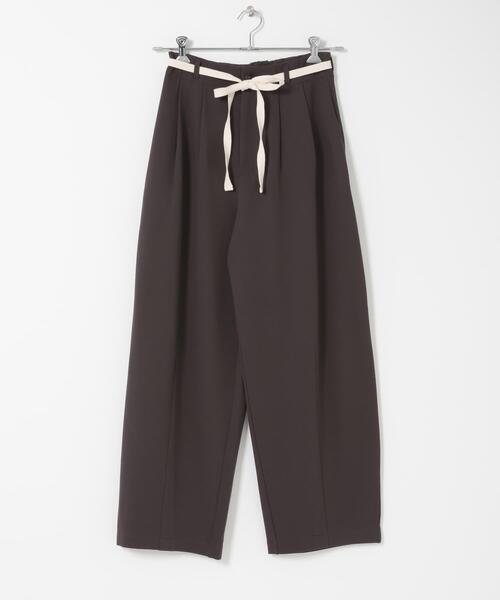 URBAN RESEARCH DOORS（アーバンリサーチドアーズ）の「ウエストリボンカットカーブパンツ（その他パンツ・レディース・ブラウン/ブラック・MEDIUM/SMALL）」の10枚目の写真