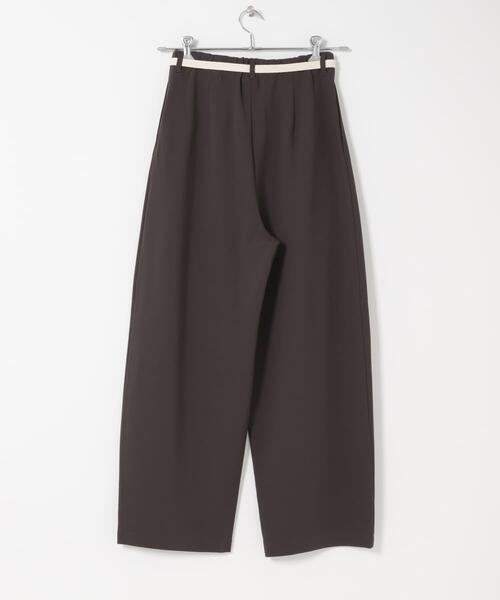 URBAN RESEARCH DOORS（アーバンリサーチドアーズ）の「ウエストリボンカットカーブパンツ（その他パンツ・レディース・ブラウン/ブラック・MEDIUM/SMALL）」の12枚目の写真