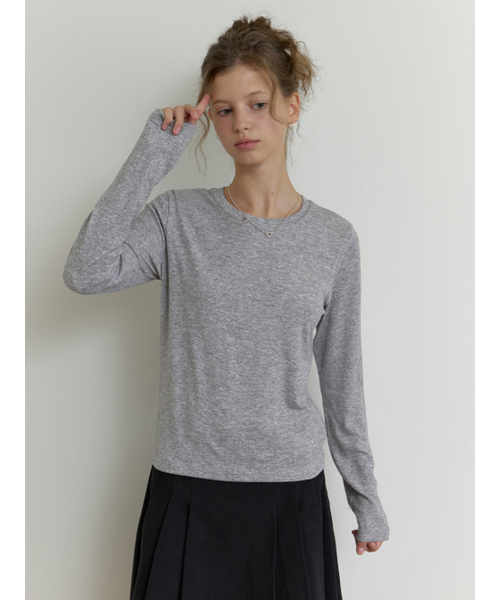 Oli layered t-shirt (gray)