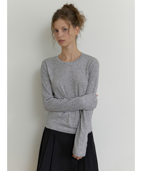 Oli layered t-shirt (gray)