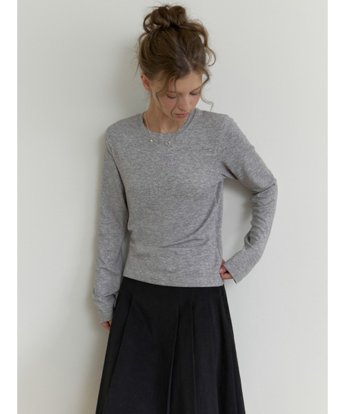 Oli layered t-shirt (gray)