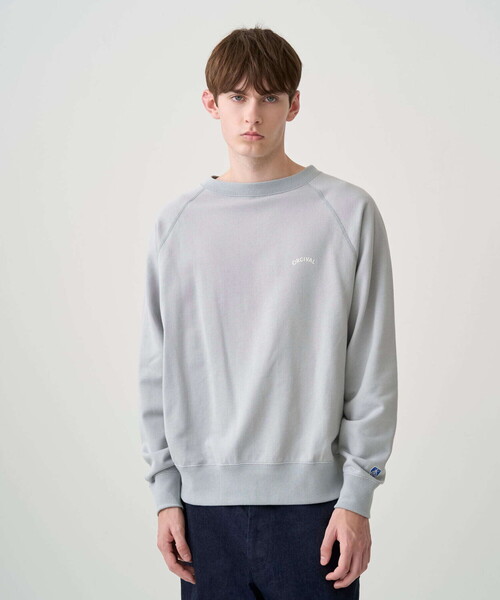 ORCIVAL（オーシバル）の「ORCIVAL | コットン裏毛 ボートネックプルオーバー MEN（スウェット・メンズ・ブラック/グレー/アイボリー・5/4）」の4枚目の写真