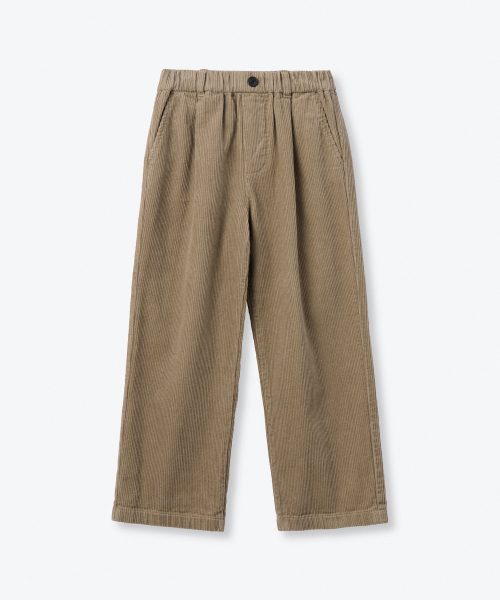 MUSINSA STANDARD KIDS（ムシンサスタンダードキッズ）の「ワンタックワイドバンディングコーデュロイパンツ[ベージュ]（その他パンツ・レディース・その他・100/110/130/140/150/160/120）」の2枚目の写真