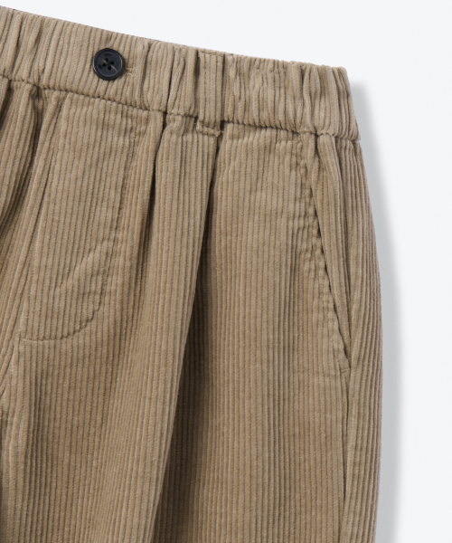 MUSINSA STANDARD KIDS（ムシンサスタンダードキッズ）の「ワンタックワイドバンディングコーデュロイパンツ[ベージュ]（その他パンツ・レディース・その他・100/110/130/140/150/160/120）」の4枚目の写真