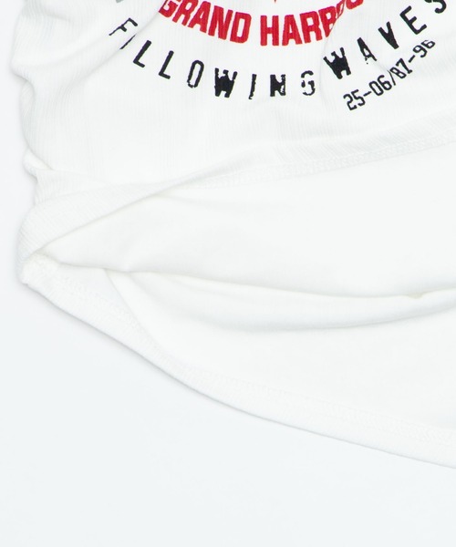 dispark（ディスパーク）の「DISPARK/【26年春夏新作】スタッズジップVネックT（Tシャツ/カットソー・レディース・杢グレー/ホワイト・FREE）」の8枚目の写真