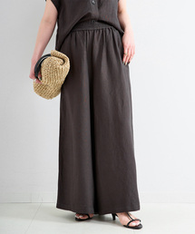 Simplicite（サンプリシテ）の「《S/Mサイズ展開》手洗い可 / リネンレーヨンワイドイージーパンツ（その他パンツ）」