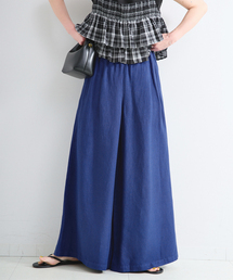 Simplicite（サンプリシテ）の「《S/Mサイズ展開》手洗い可 / リネンレーヨンワイドイージーパンツ（その他パンツ）」