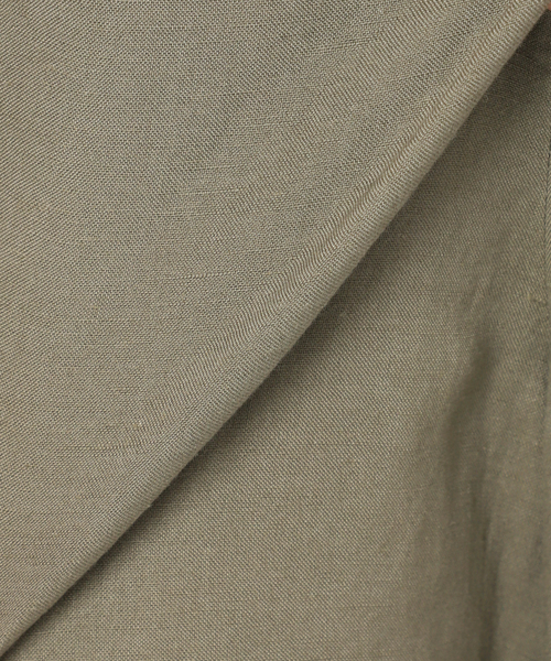 B.C STOCK(ベーセーストック)の「《S/Mサイズ展開》手洗い可 / リネンレーヨンワイドイージーパンツ(その他パンツ・レディース・カーキ/スミクロ/ブラックミックス/ブルー・MEDIUM/SMALL)」の7枚目の写真