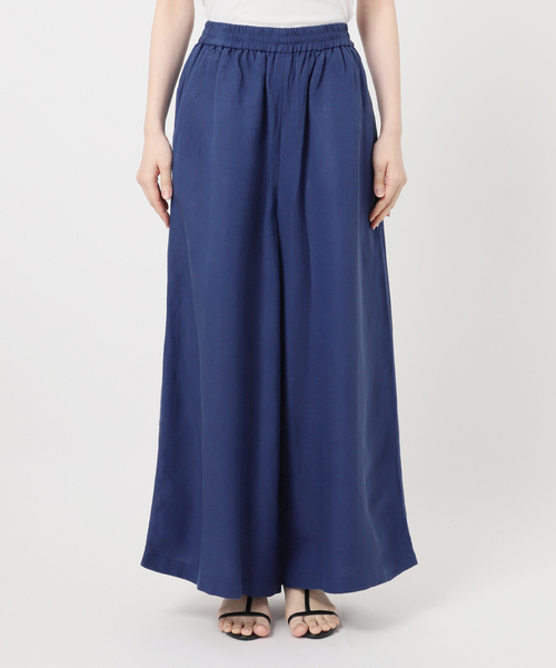 B.C STOCK(ベーセーストック)の「《S/Mサイズ展開》手洗い可 / リネンレーヨンワイドイージーパンツ(その他パンツ・レディース・カーキ/スミクロ/ブラックミックス/ブルー・MEDIUM/SMALL)」の8枚目の写真