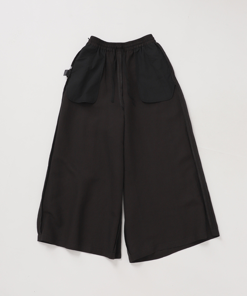 B.C STOCK(ベーセーストック)の「《S/Mサイズ展開》手洗い可 / リネンレーヨンワイドイージーパンツ(その他パンツ・レディース・カーキ/スミクロ/ブラックミックス/ブルー・MEDIUM/SMALL)」の10枚目の写真