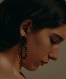 【IRIS 47】fabiana onyx earring/ファビアナ オニキス イヤリング