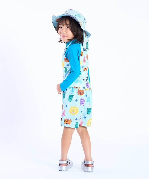 BIT'Z（ビッツ）の「動物切り絵柄日よけハット（ハット・キッズ・サックスブルー/キナリ・48/50/52/54）」の3枚目の写真