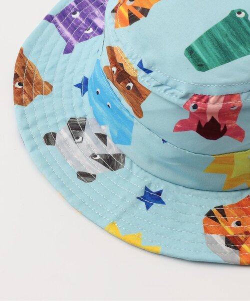 BIT'Z（ビッツ）の「動物切り絵柄日よけハット（ハット・キッズ・サックスブルー/キナリ・48/50/52/54）」の8枚目の写真