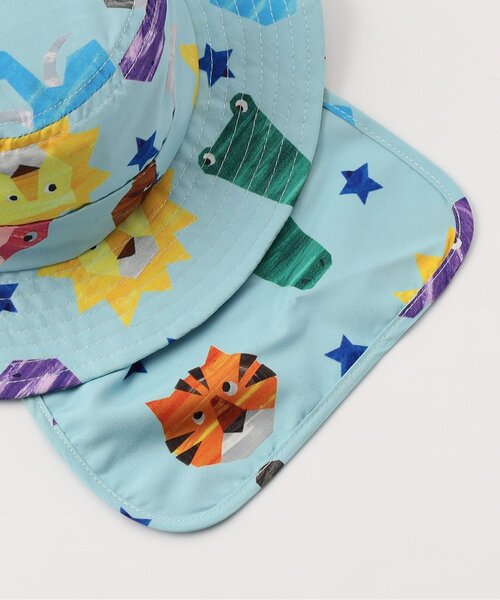 BIT'Z（ビッツ）の「動物切り絵柄日よけハット（ハット・キッズ・サックスブルー/キナリ・48/50/52/54）」の10枚目の写真